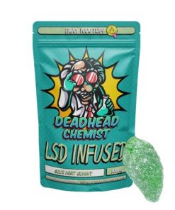 LSD Edible 100ug Sour Mint Gummy Deadhead Chemist