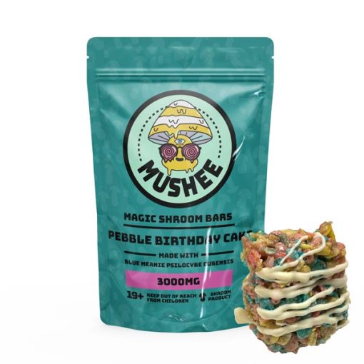 Magic Mushroom Pebble Birthday Cake Cereal Bar- 3000MG – Mushee